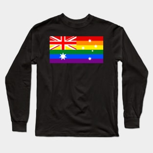 Australia LGBTQ Pride Flag, v1 Long Sleeve T-Shirt